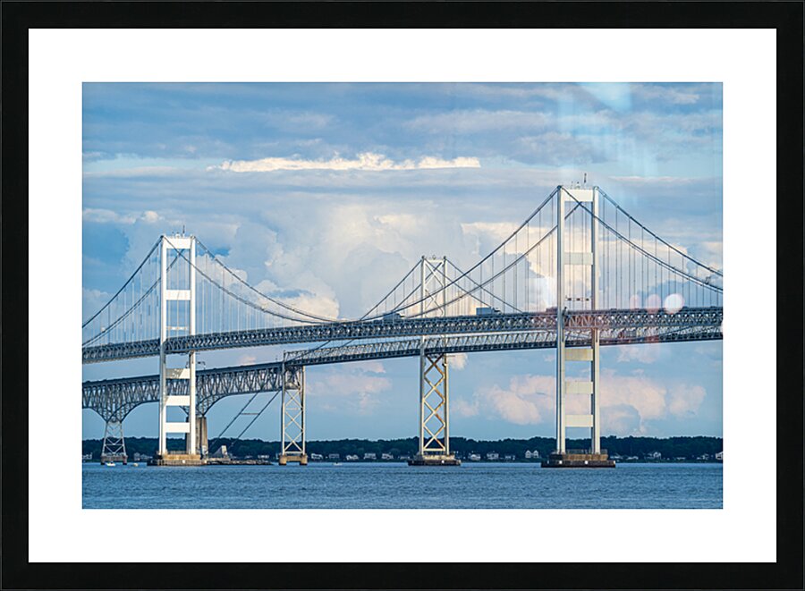 Bay Bridge Towers Picture Frame print