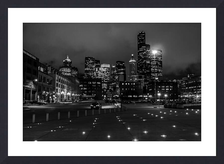 seattle skyline century link field  horizontal 27 Picture Frame print