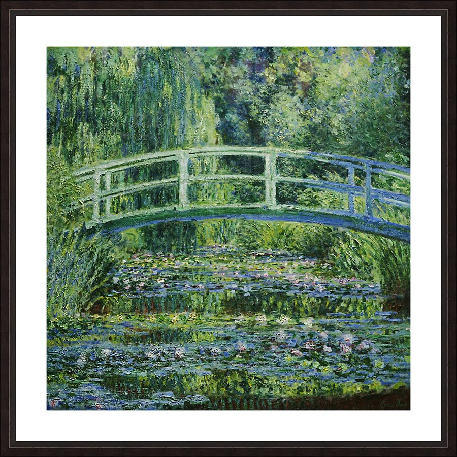 water lilies japanese bridge monet 1899 Picture Frame print