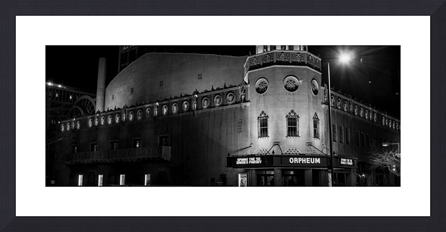 phoenix orpheum theater  panoramic 1965 Orpheum 1 Picture Frame print