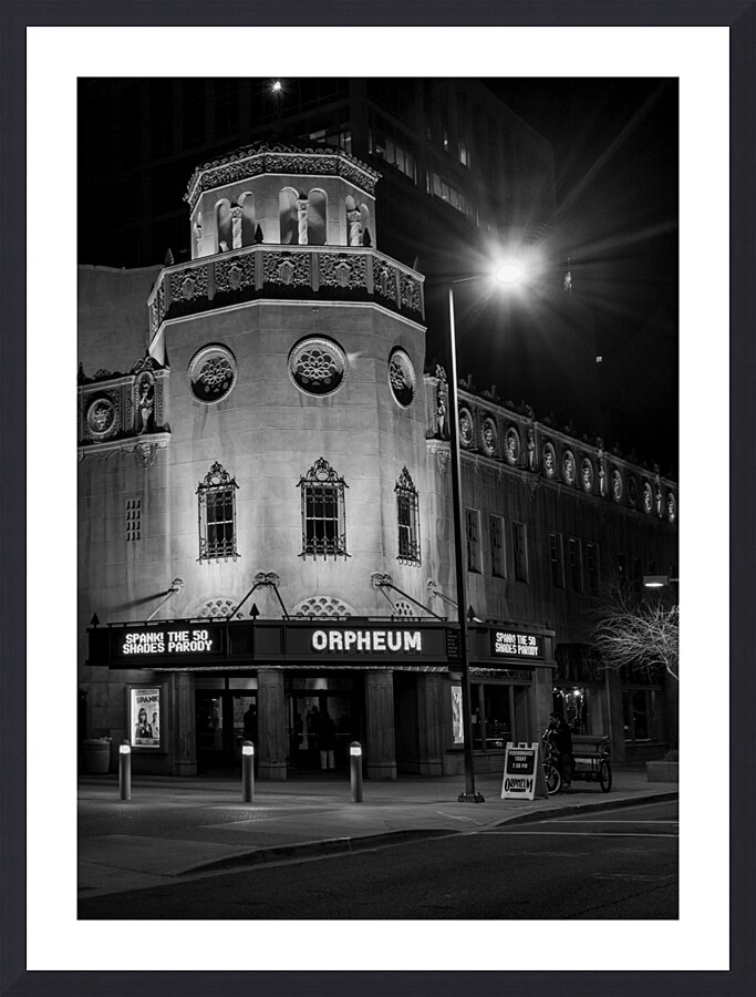 phoenix orpheum theater  vertical 1965 Orpheum 13 Picture Frame print