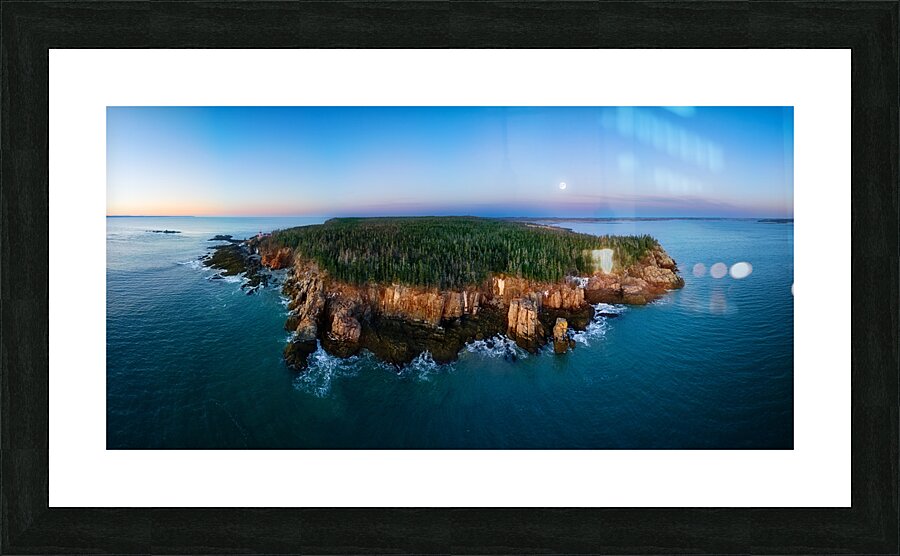 Moonset Over Quoddy Head Picture Frame print
