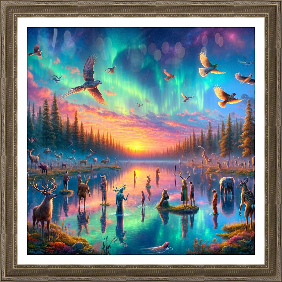 Enchanted River Picture Frame print