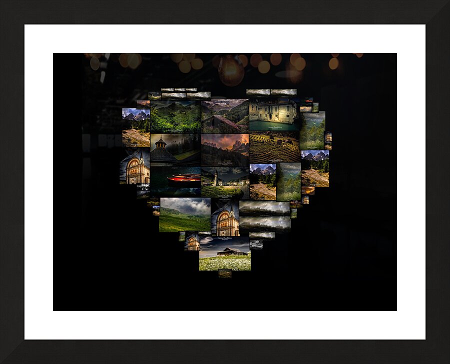 I Love Italy Heart Picture Frame print