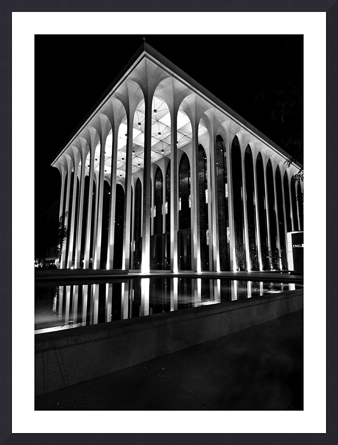 ING building at night  vertical 1700 Ing 13k Picture Frame print