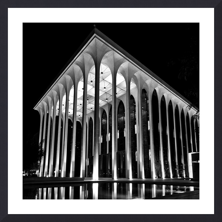 ING building at night  square 1700 Ing 13k Picture Frame print