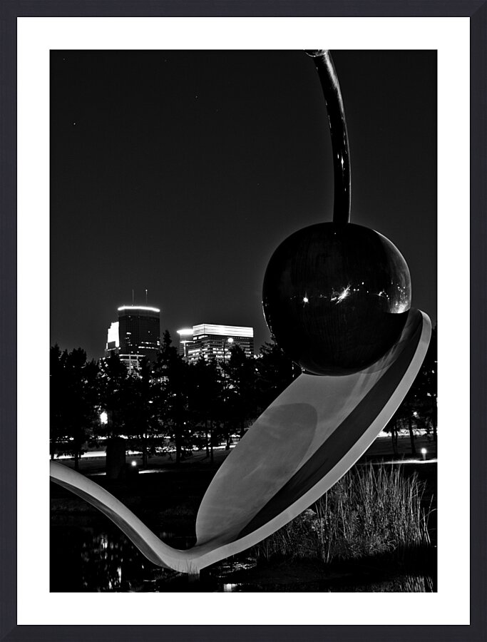 spoon and cherry  vertical 3481 Spoon 13k Picture Frame print
