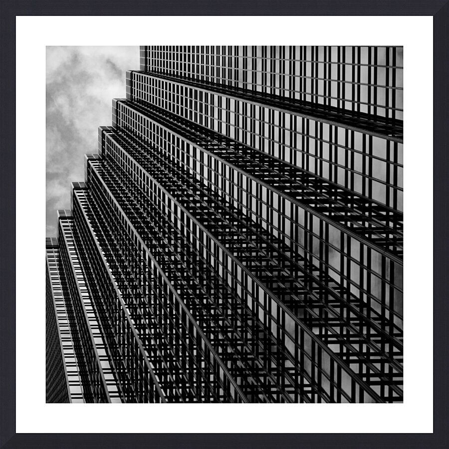 sides of IDS building  square 1712 Prise 13k Picture Frame print