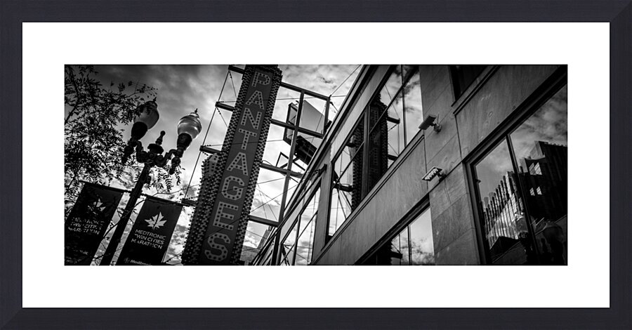 pantages theater sign  panoramic 1709 Pantages 13 Picture Frame print