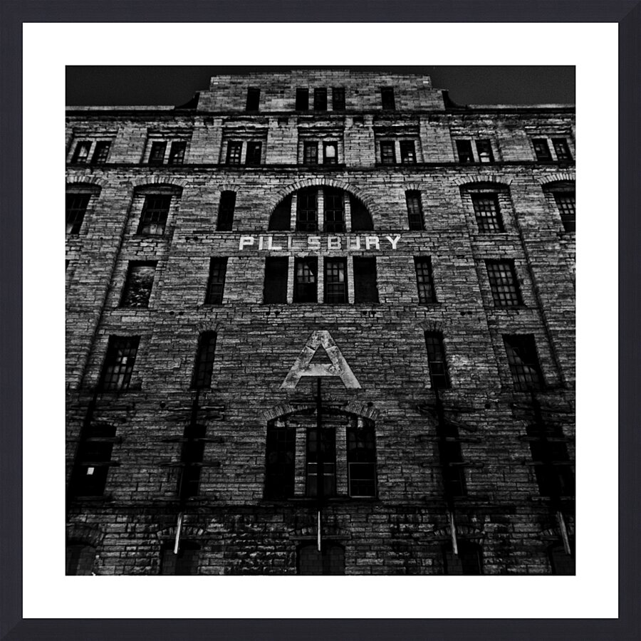 pillsbury a building  square 1710 Pillsbury 13k.j Picture Frame print