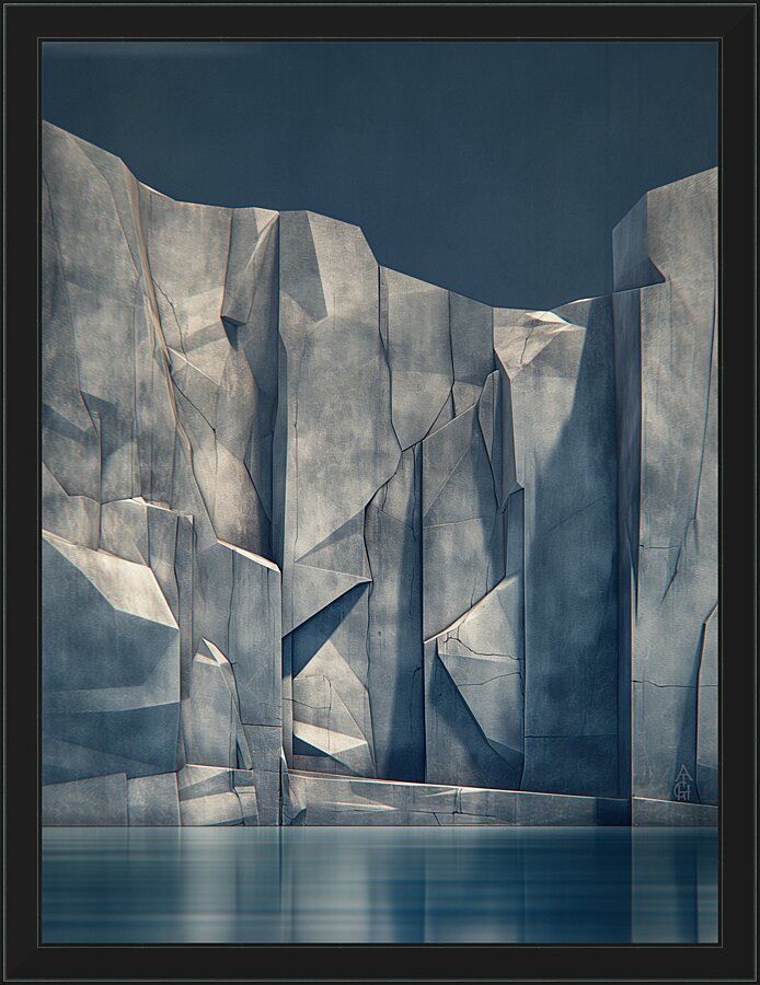 Cliffs Picture Frame print