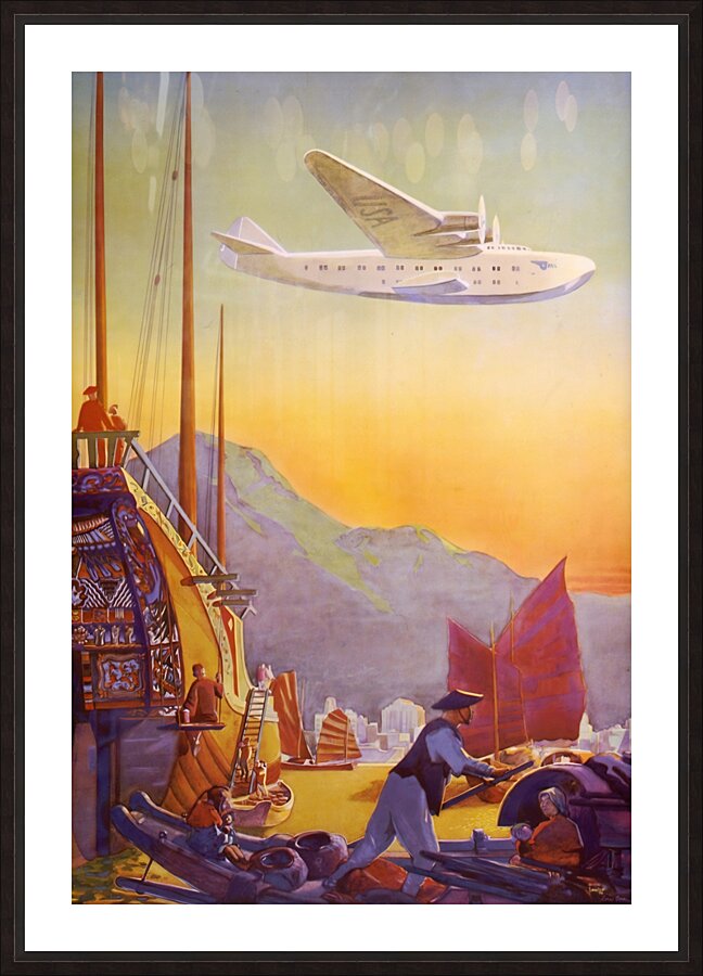 paul george lawler 1938 transpacific flight Picture Frame print