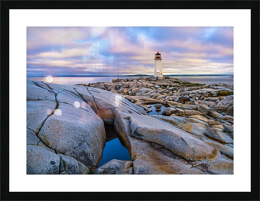 Peggys Cove Tide Pools Picture Frame print