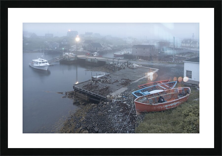 Foggy Cove Picture Frame print