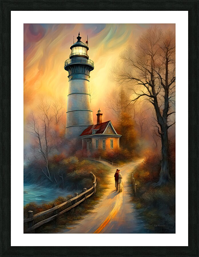 THE STROLL Picture Frame print