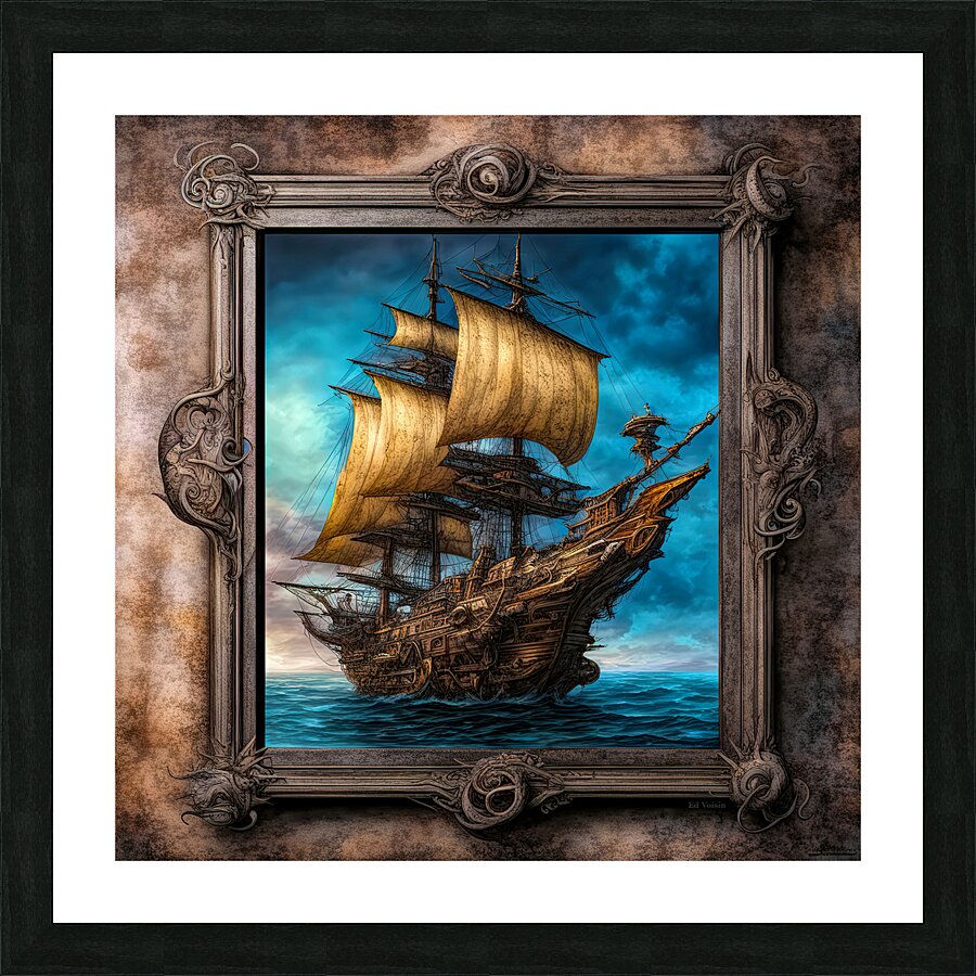 SHIP OF FANTASY 7 Picture Frame print