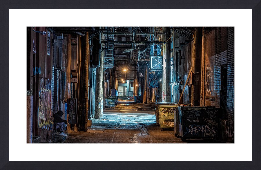 Darkness Vancouver Picture Frame print