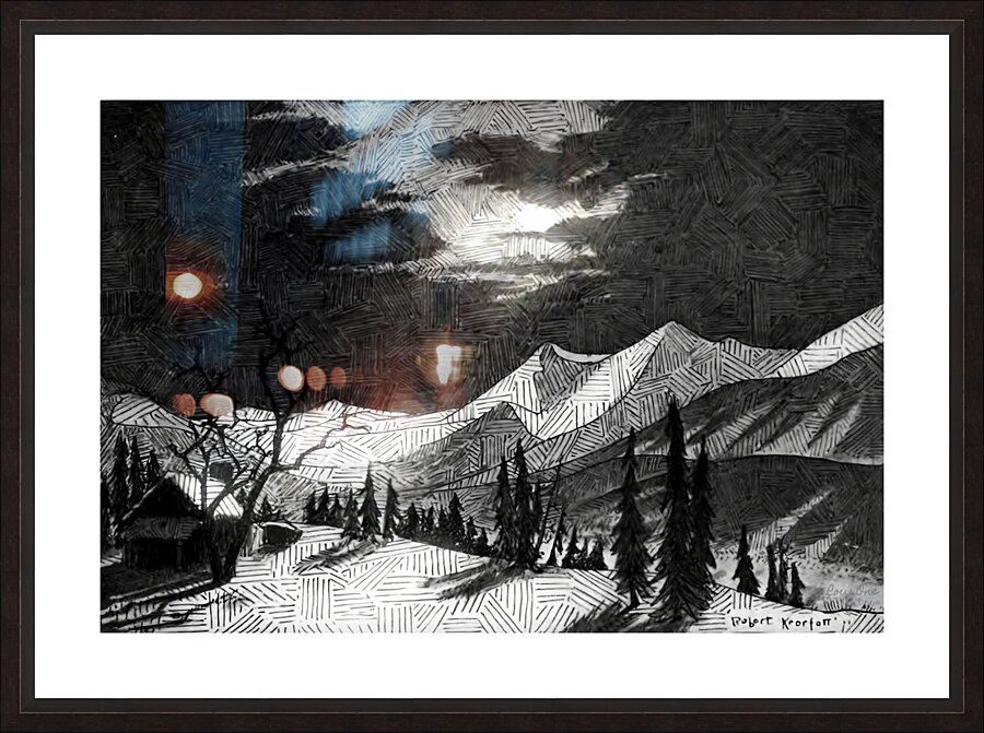 Robert Kearfott Moon Art Picture Frame print