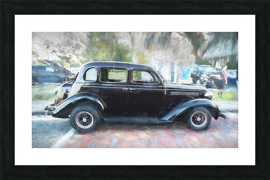 1935 Black Plymouth PJ Deluxe X 6 Picture Frame print
