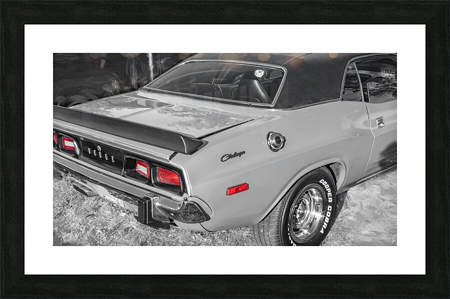 1973 Hemi Orange Dodge Challenger 340 X 6 Picture Frame print