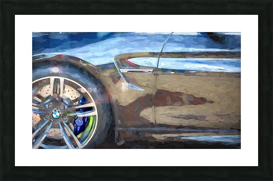2016 Black BMW M4 GTS Coupe X 3 Picture Frame print