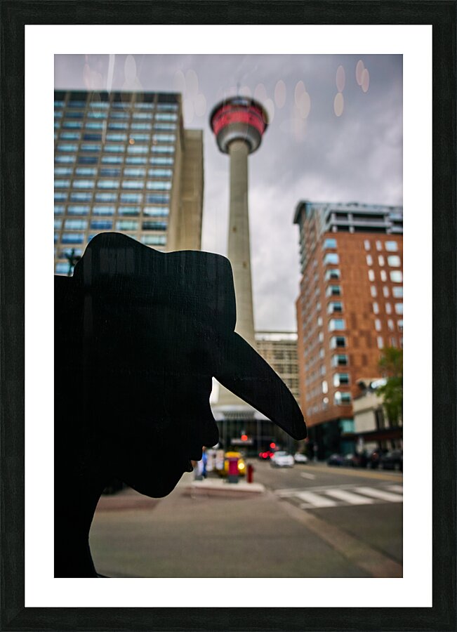 Old West Meets New West Picture Frame print
