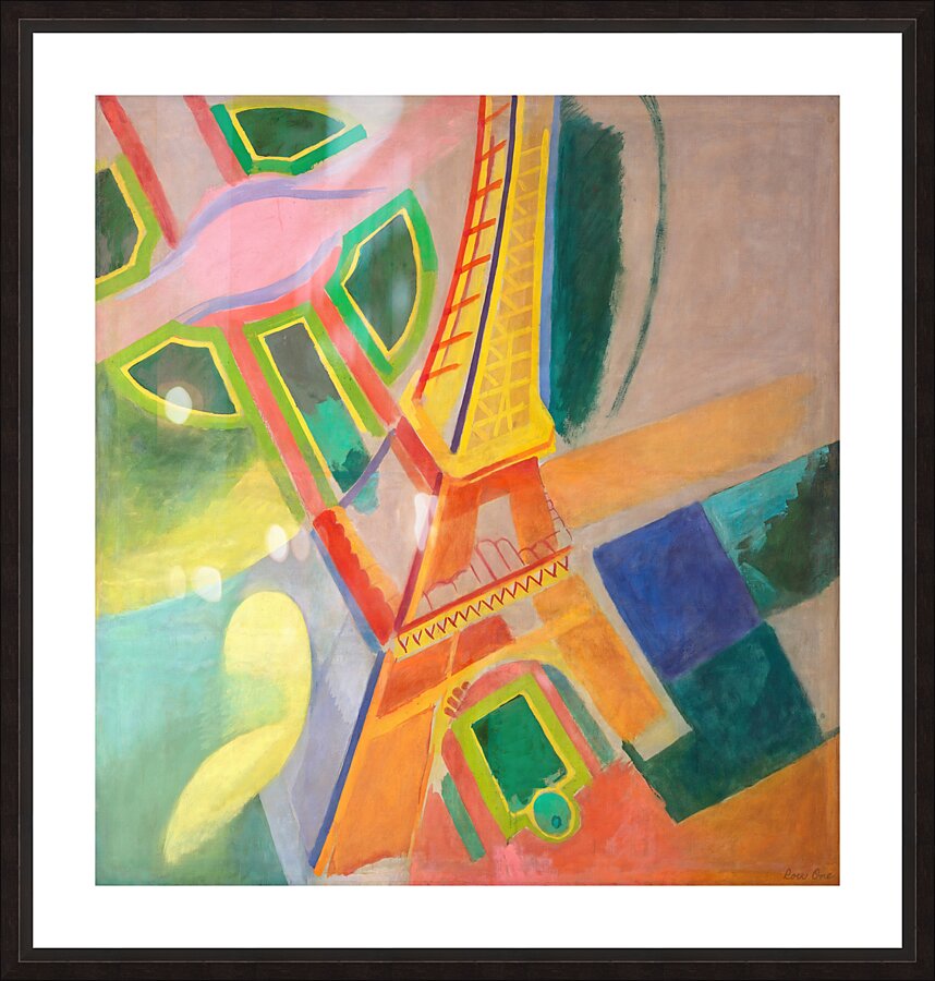 abstract art eiffel tower 1924 robert delauney Picture Frame print