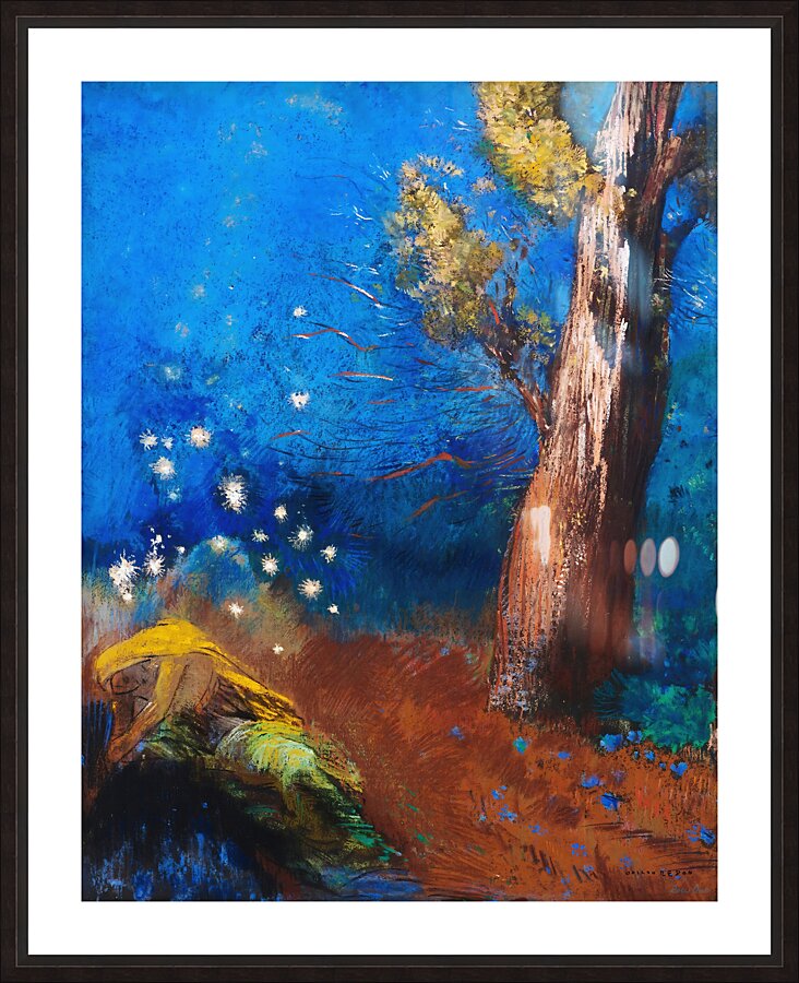 1899 odilon redon la mort de boudhha Picture Frame print