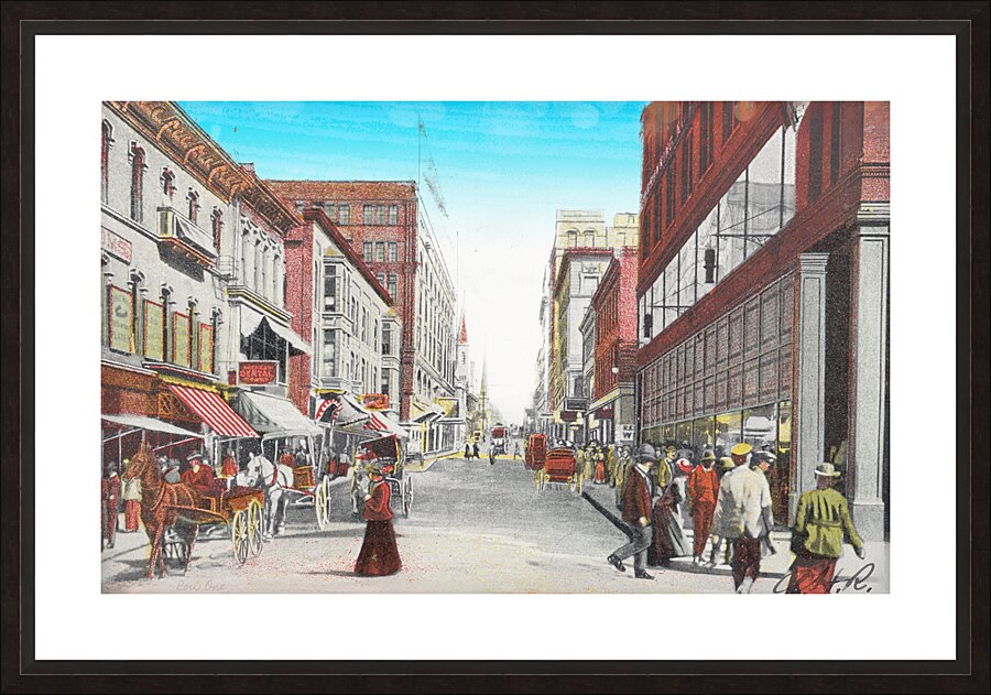 kansas city early 1900s art Picture Frame print