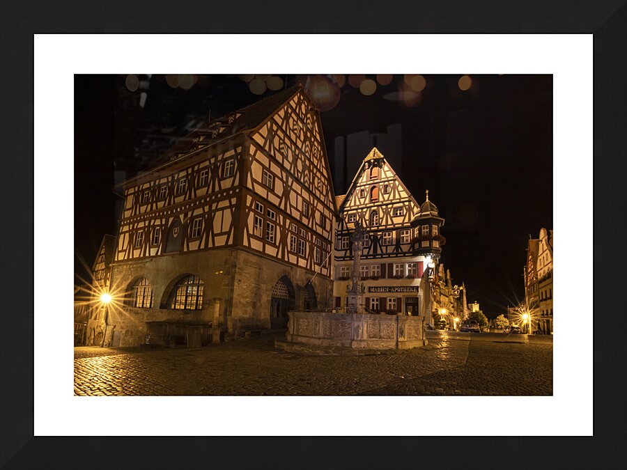 Rothenburg Market Square Picture Frame print