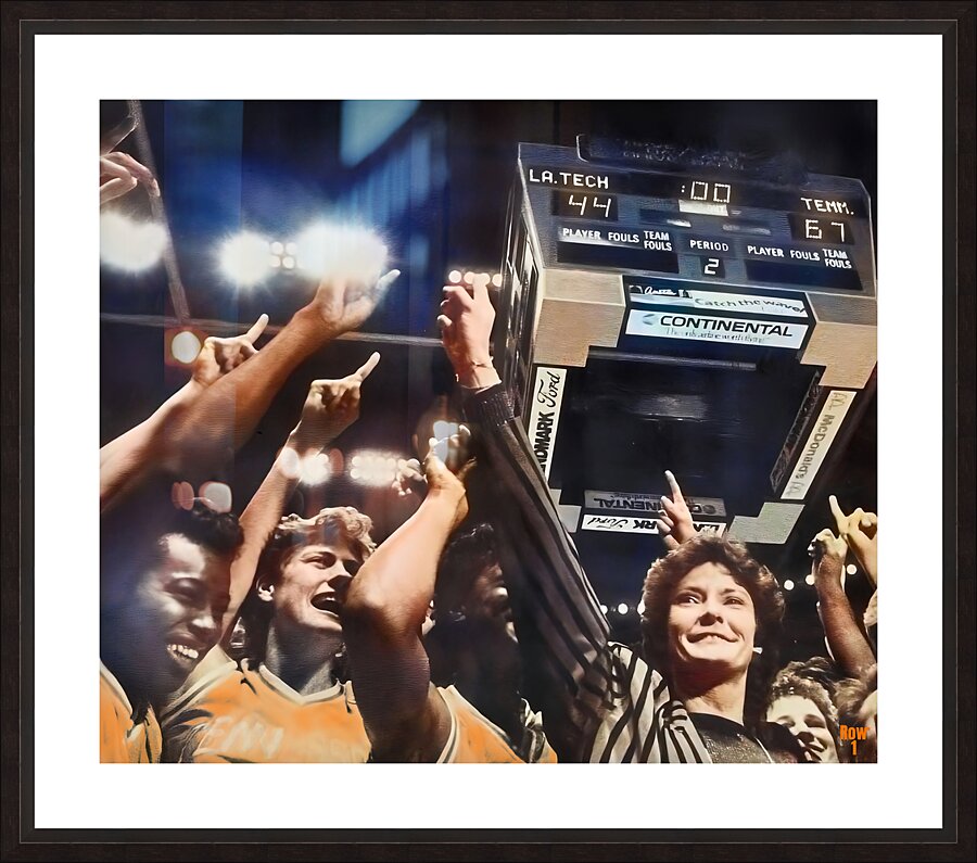 1987 tennessee vols womens basketball celebration Picture Frame print