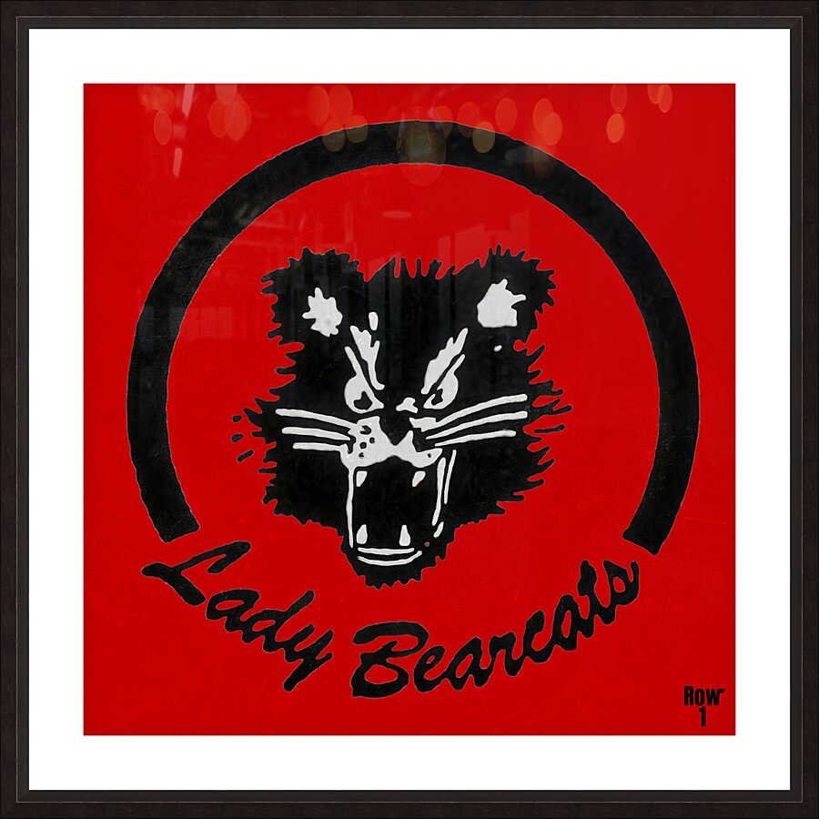 1980s lady bearcats art Picture Frame print