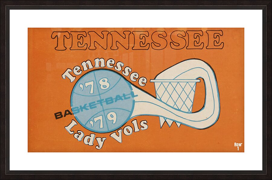 1978 tennessee lady vols basketball art  Picture Frame print