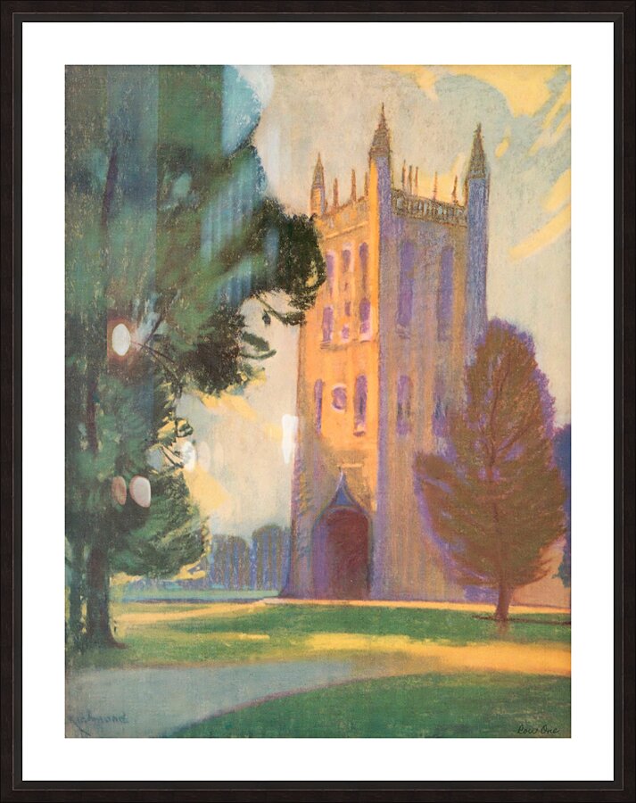 early 1900s university of missouri campus art Picture Frame print