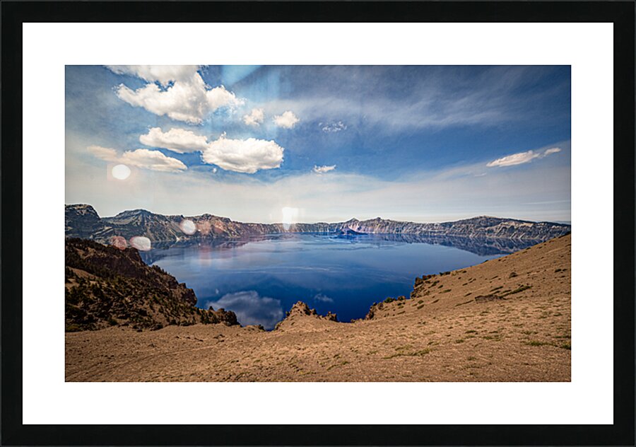 Crater Lake View Picture Frame print