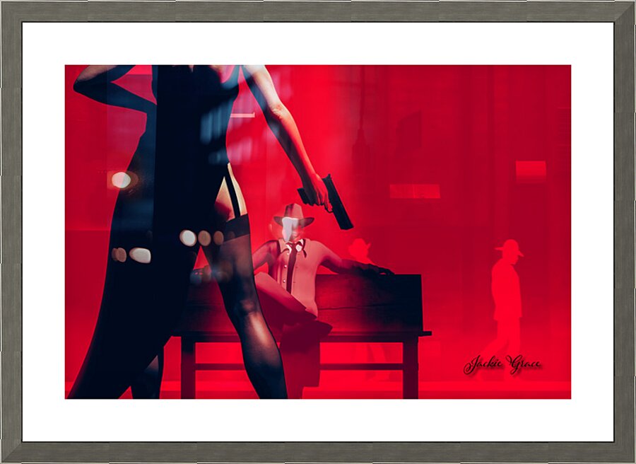 Garter Startled   Picture Frame print