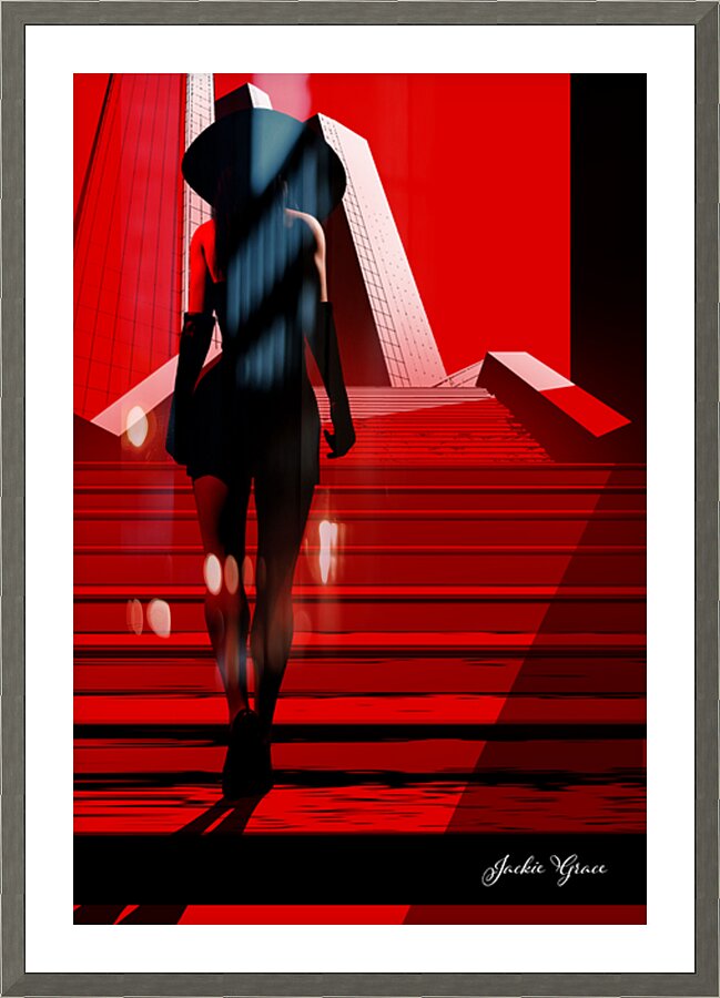 On My Way  Picture Frame print