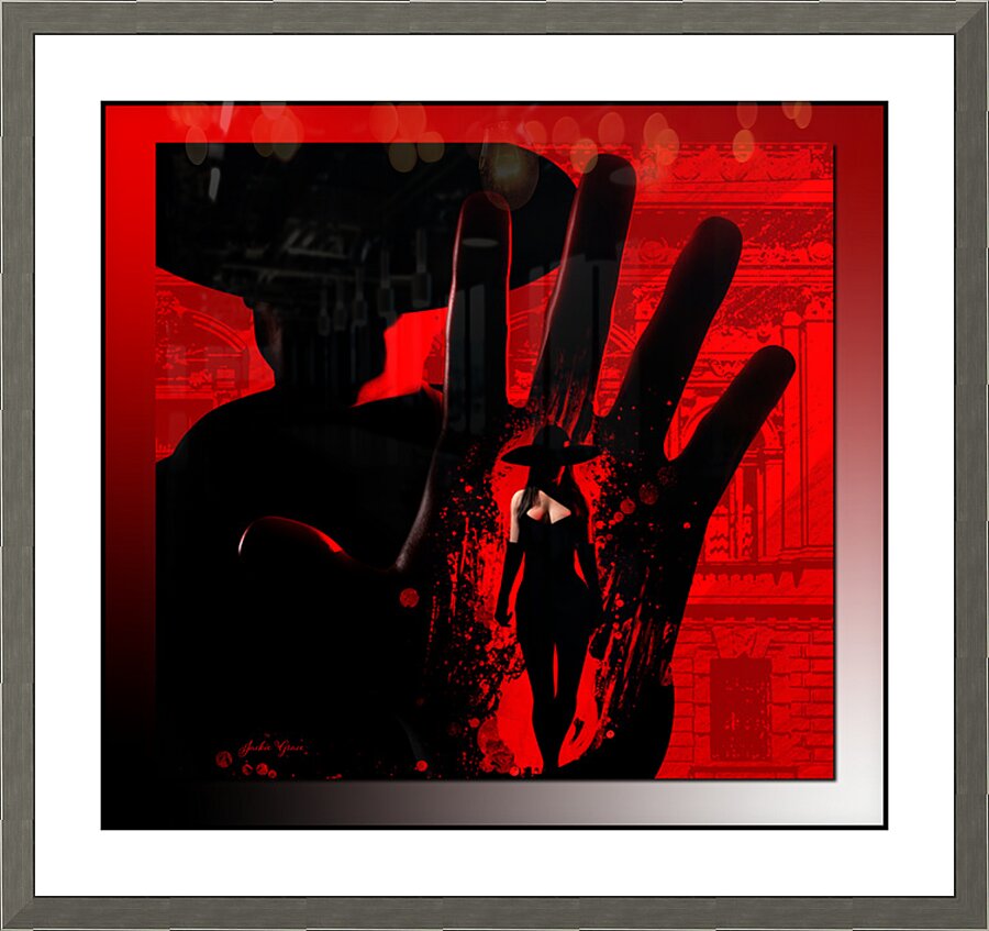 Talk To The Hand  Picture Frame print