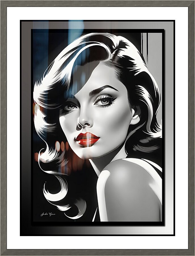 Ruby Lips Lady  1 Impression et Cadre photo