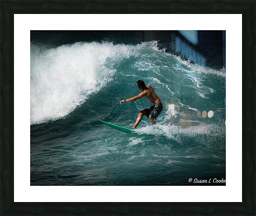 Surfing fun Picture Frame print