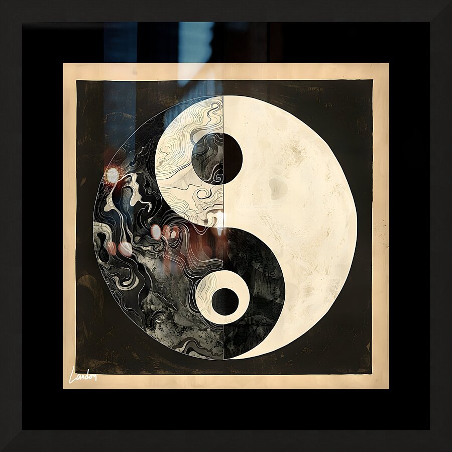 Yang Abstract 4 Picture Frame print