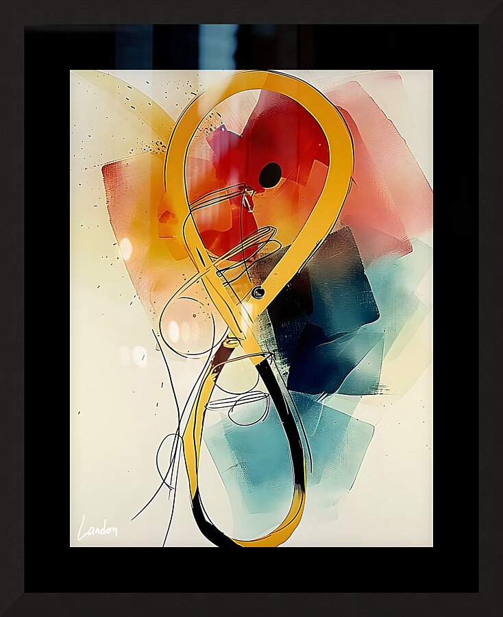 Lost in Music 3 Picture Frame print
