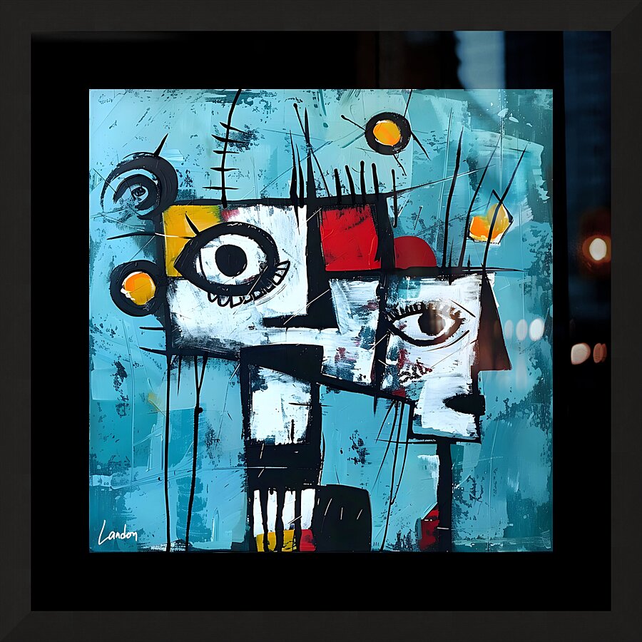 Mechanical Abstract Mind 4 Picture Frame print