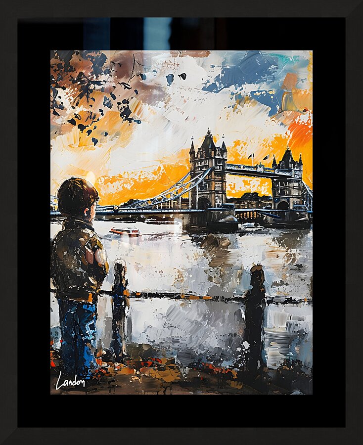 London Bridge Boy 1 Picture Frame print