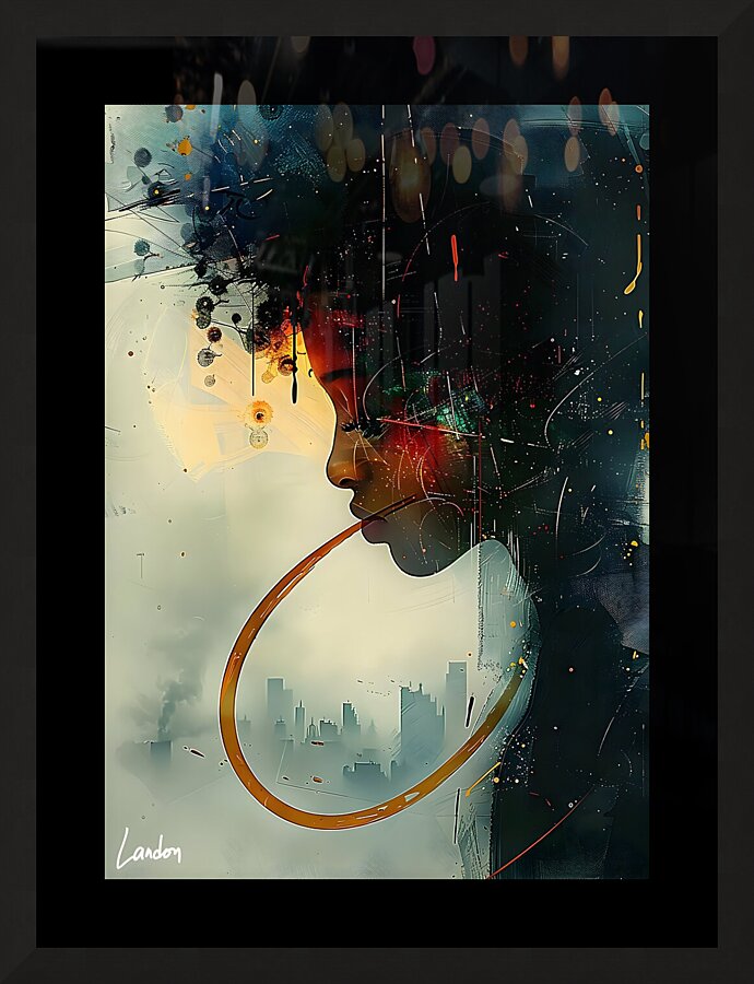 Erosion of Expression 1 Picture Frame print