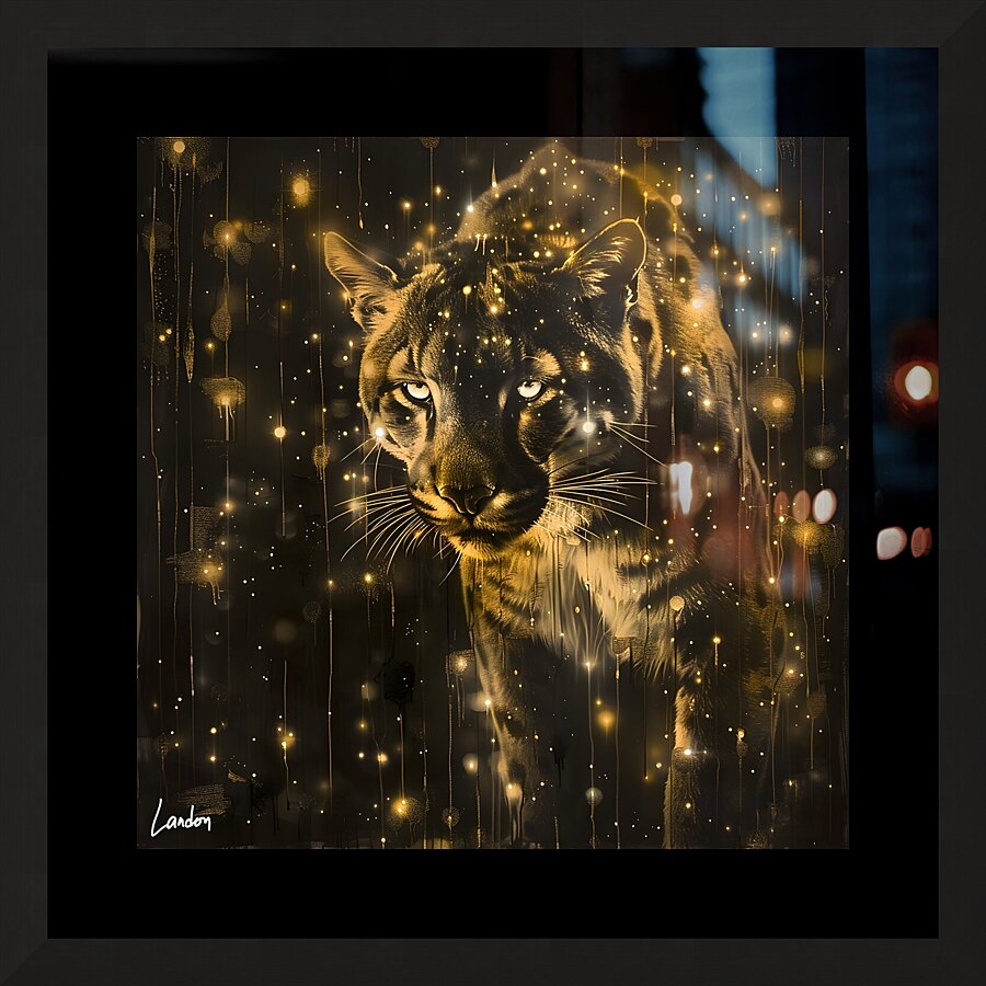 Cougar Golden Glow 8 Picture Frame print