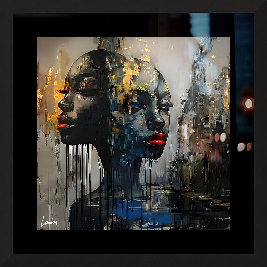 Cascade of Thought 10 Picture Frame print