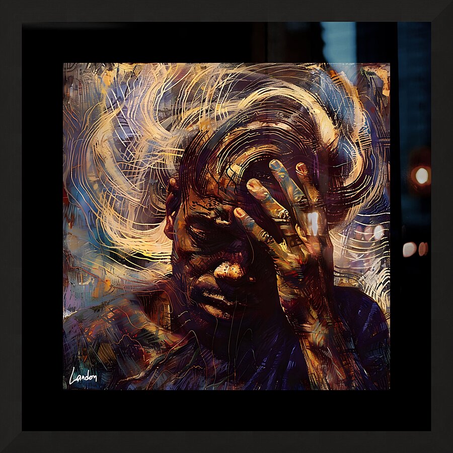 Cascade of Thought 11 Picture Frame print