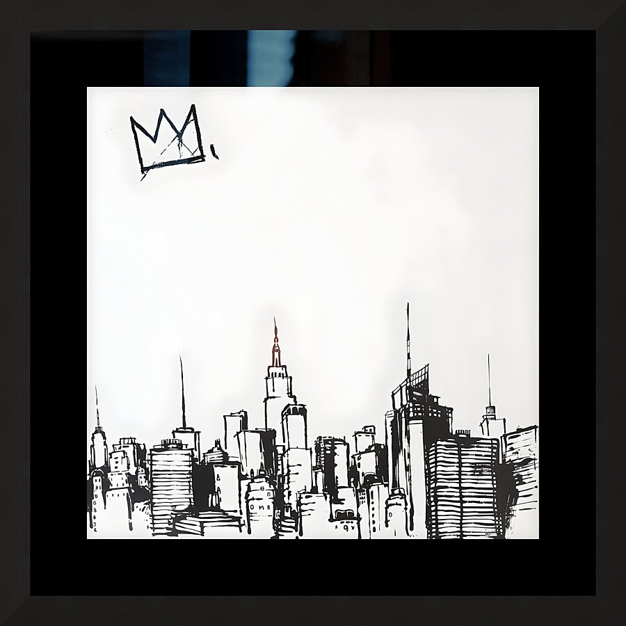 Basquiat City 10 Picture Frame print