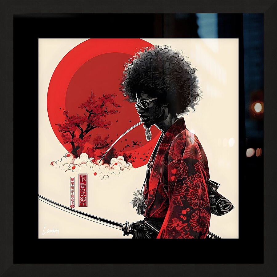 Afro Samurai Man 2 Picture Frame print